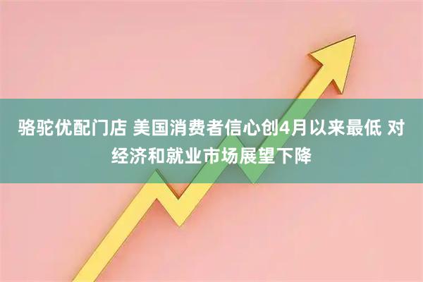 骆驼优配门店 美国消费者信心创4月以来最低 对经济和就业市场展望下降